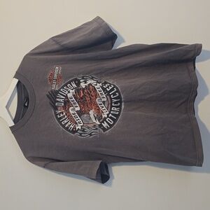 Harley Davidson Gray Graphic T-Shirt